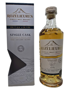 WHISKY FRANCE ROZELIEURES collaboration Intercaves SAINT EMILION CASK TOURBE 46% 70CL