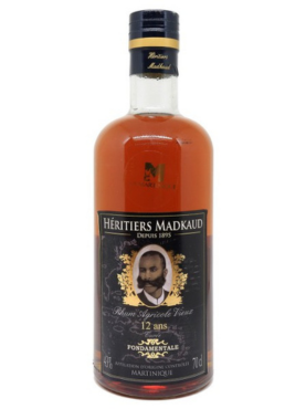 RHUM HERITIERS MADKAUD CUVEE XO 12 ANS 43% 70 CL