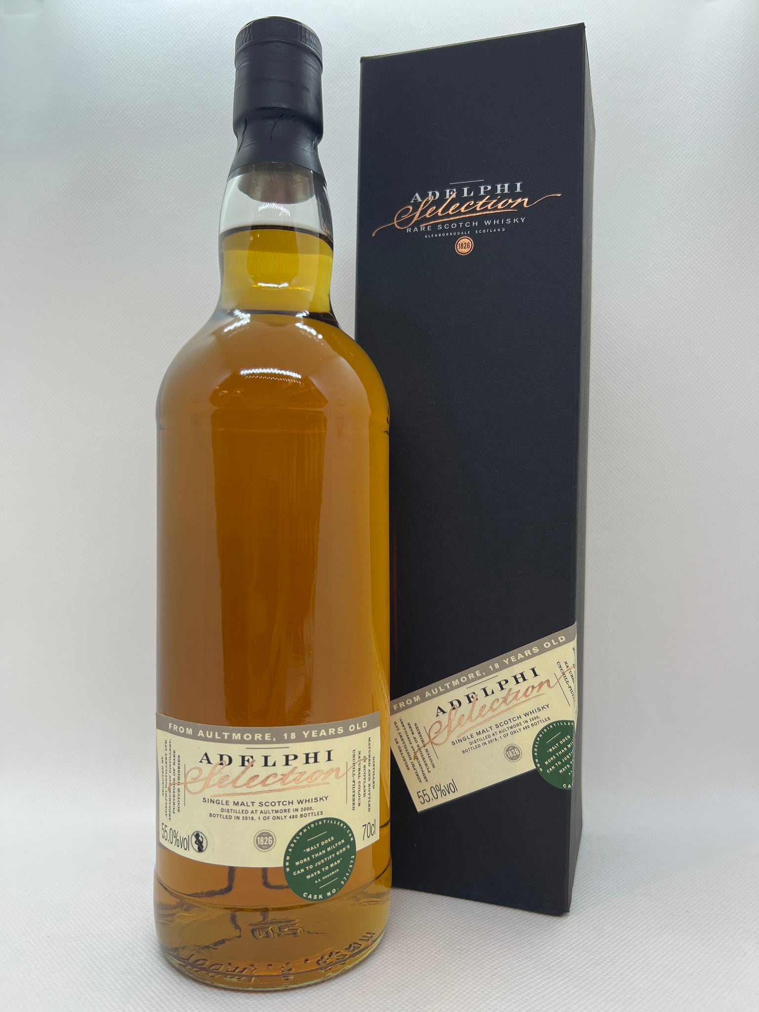 Whisky Aultmore 18 Year Old Adelphi Selection - 55° -70cl