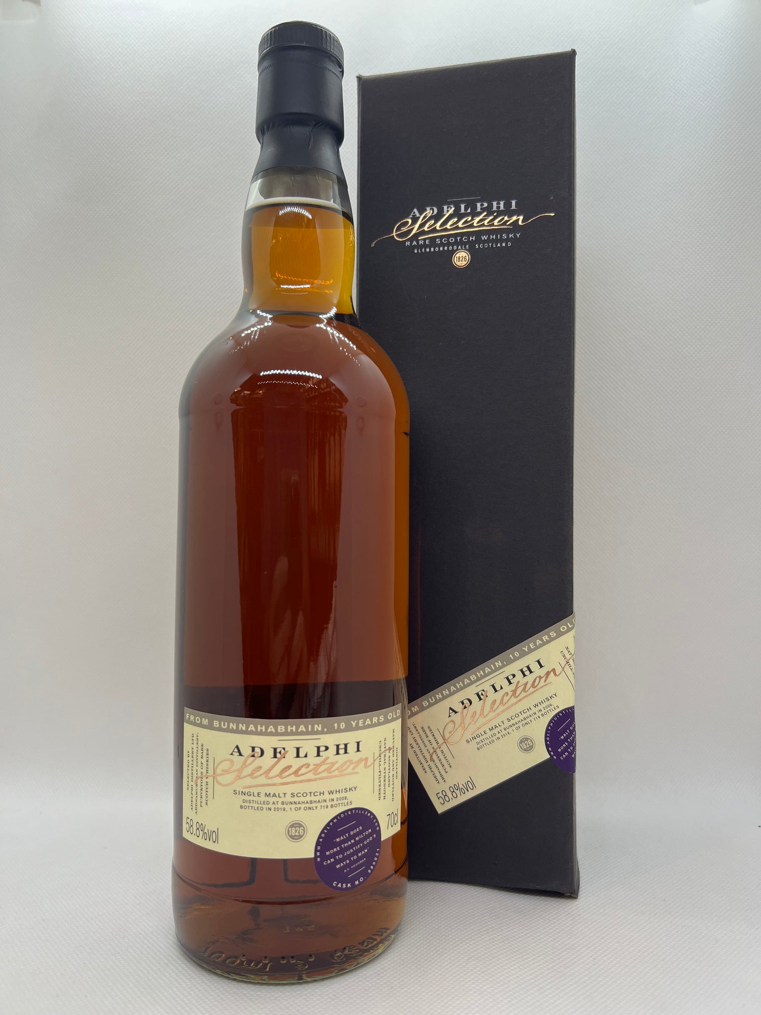 Bunnahabhain 2009 Aged 10 Years Old Single Malt Scotch Whiskey – Adelphi - 58.8°