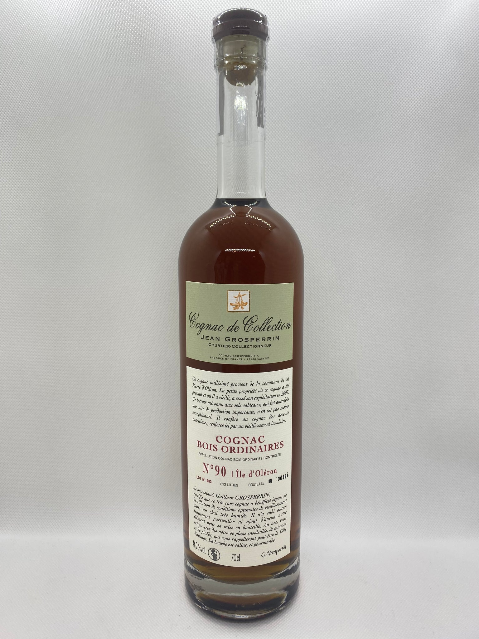 COGNAC GROSPERRIN N°90 BOIS ORDINAIRES 46.2°