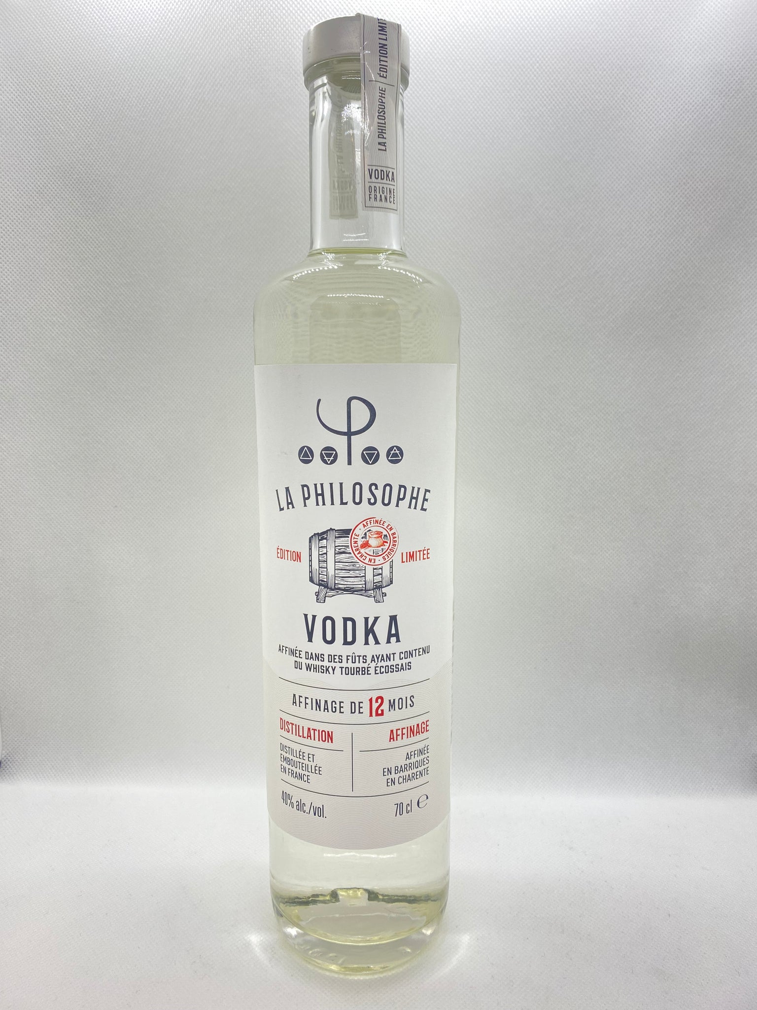 Vodka Française La Philosophe  Version Tourbé Edition Limité 40° 70cl