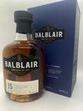 HIGHLANDS SCOTLAND WHISKEY SINGLE MALT BALBLAIR 15 YEARS OLD 46% 70CL