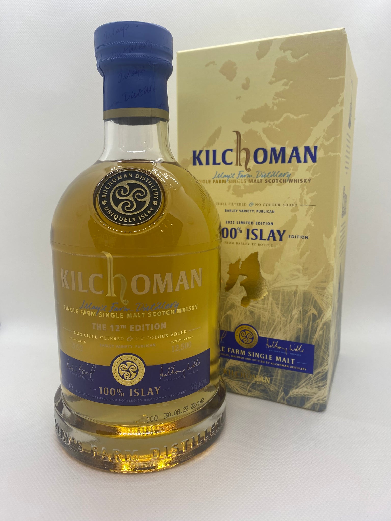 KILCHOMAN WHISKEY 100% ISLAY 12th EDITION 50° 70 CL