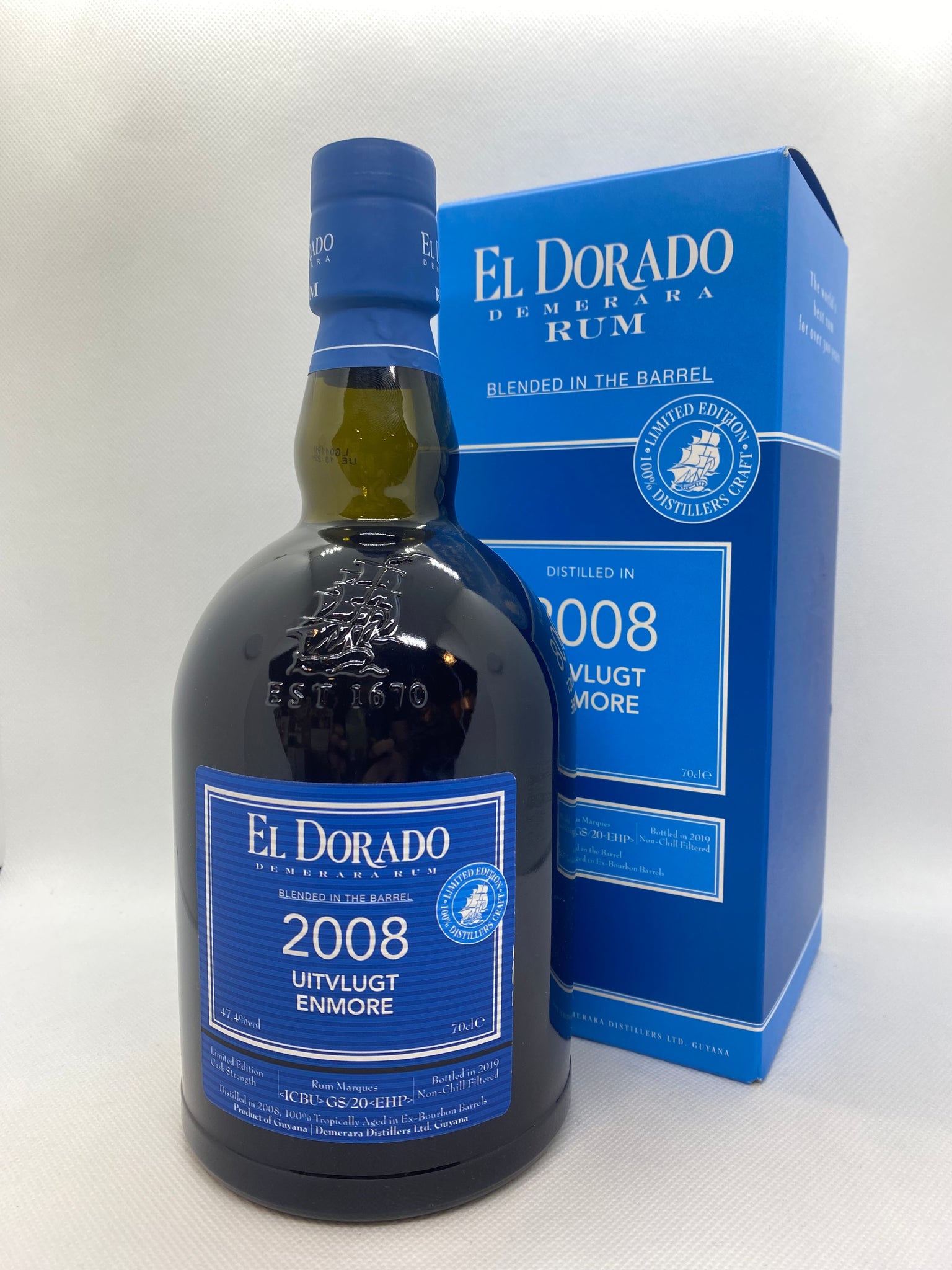 EL DORADO UITVLUGT ENMORE 2008 BLUE 70 CL