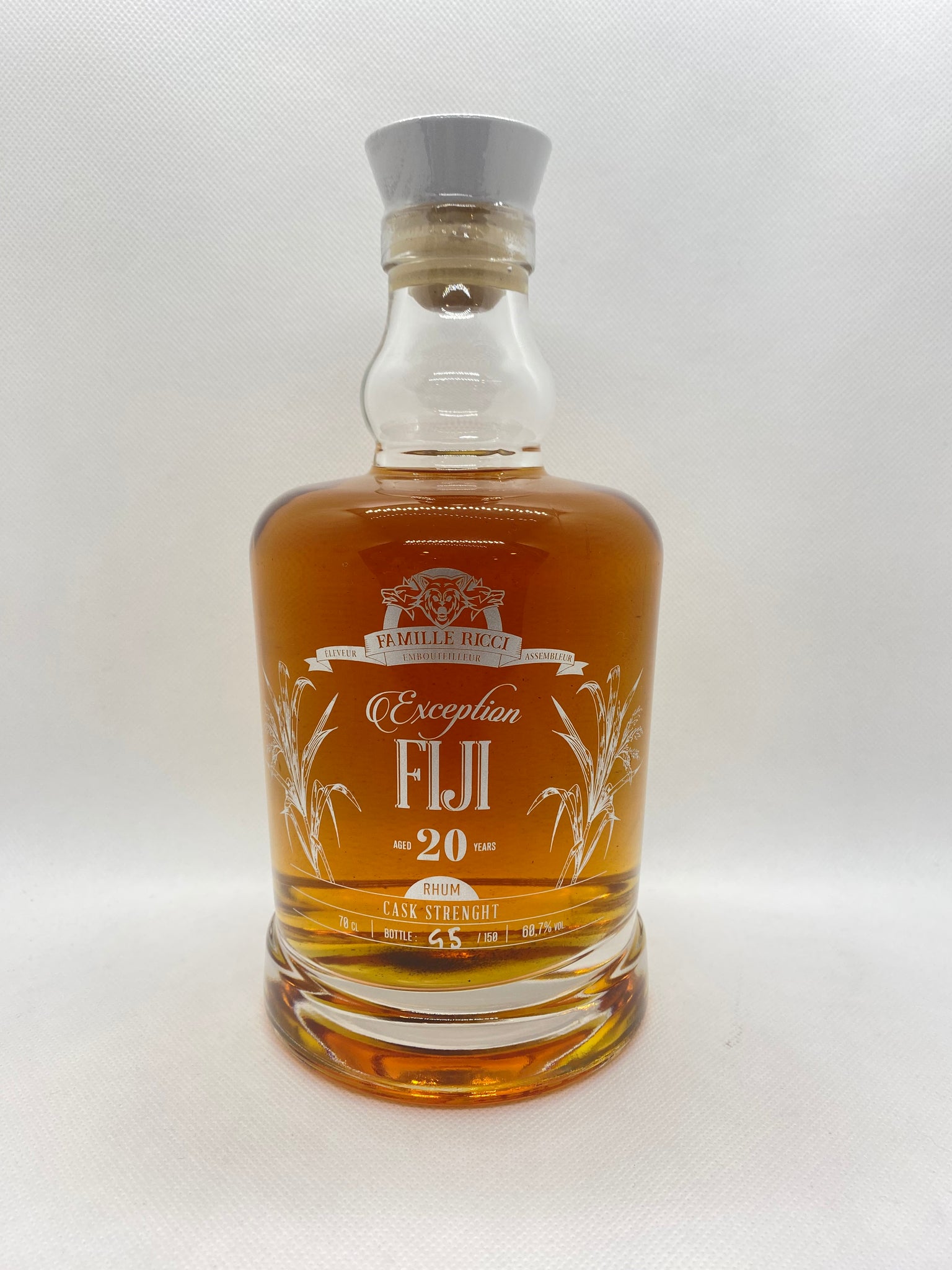 RUM RICCI EXCEPTION FIJI 20 YEARS 60.1% 70 CL