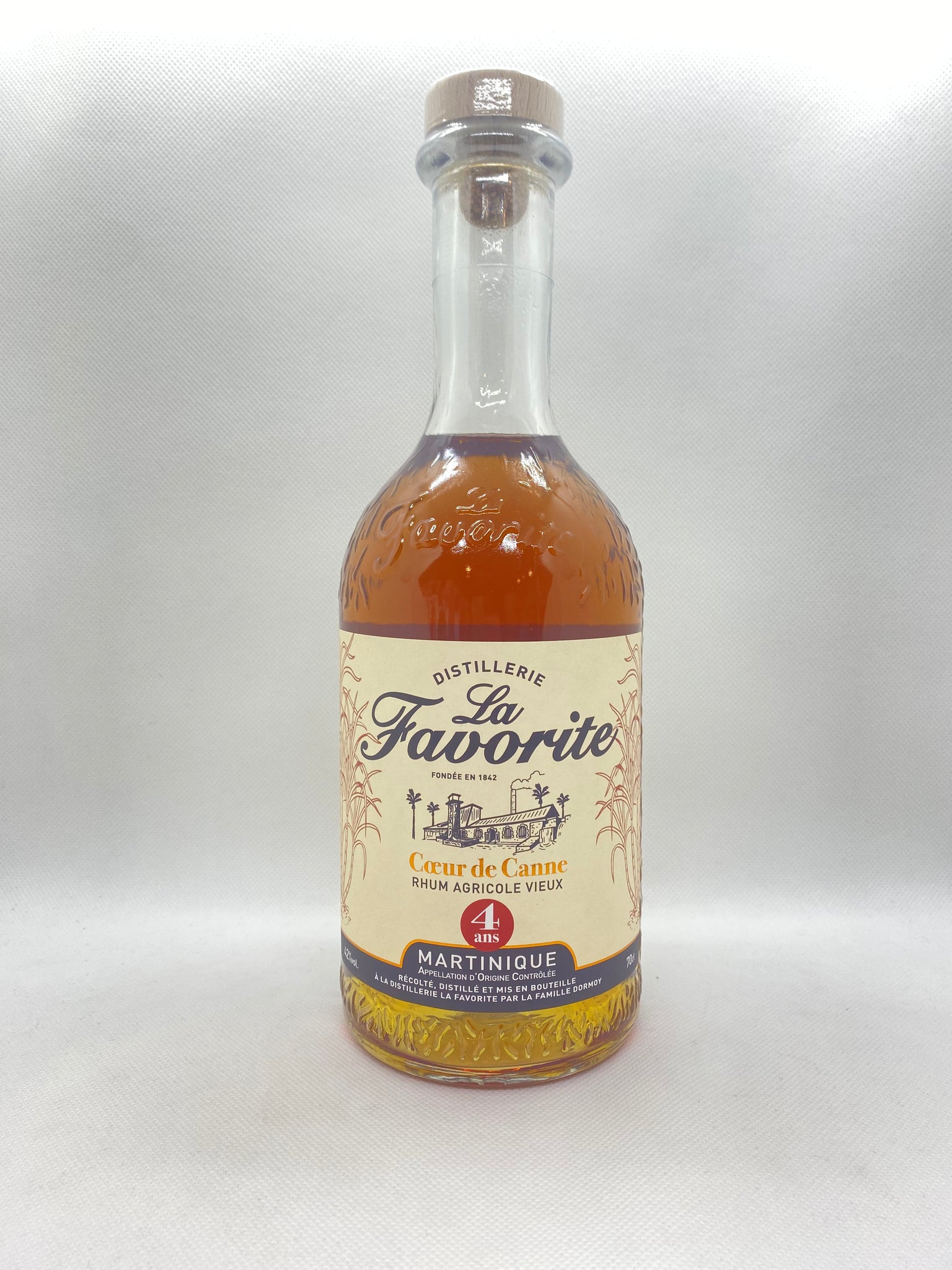 RUM MARTINIQUE LA FAVORITE COEUR DE CANNE OLD VSOP 4 YEARS 42% 70CL