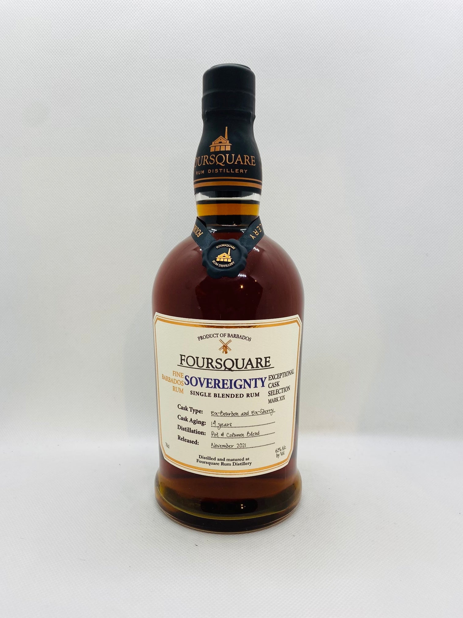 FOURSQUARE SOVEREIGNTY 14 ANS BARBADE 62 % 70 CL