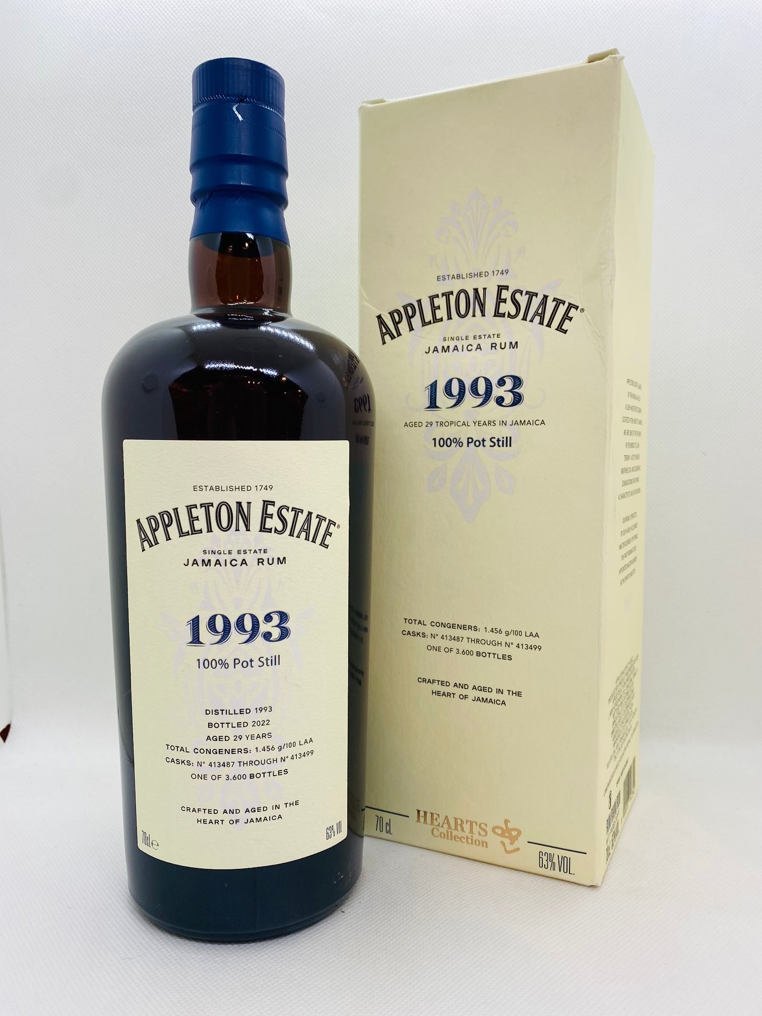 RUM APPLETON ESTATE HEARTS COLLECTION 1993 63° 70 CL