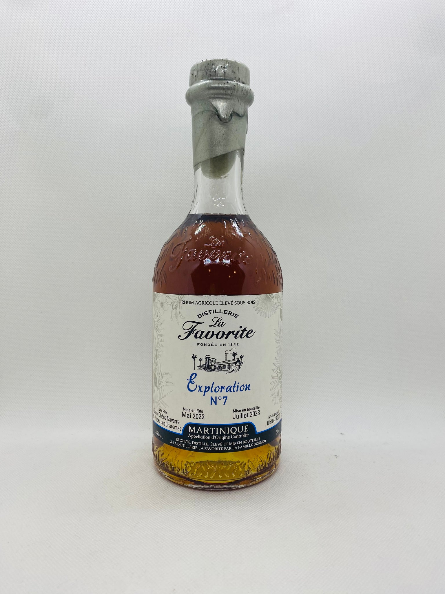 RHUM LA FAVORITE CUVEE EXPLORATION N°007 45° 70 CL