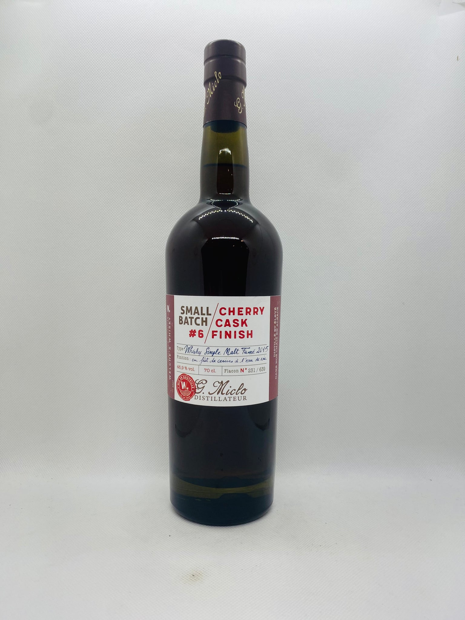 MICLO WELCHE'S WHISKY ALSACIEN SINGLE MALT CHERRY CASK 46.9° 70 CL