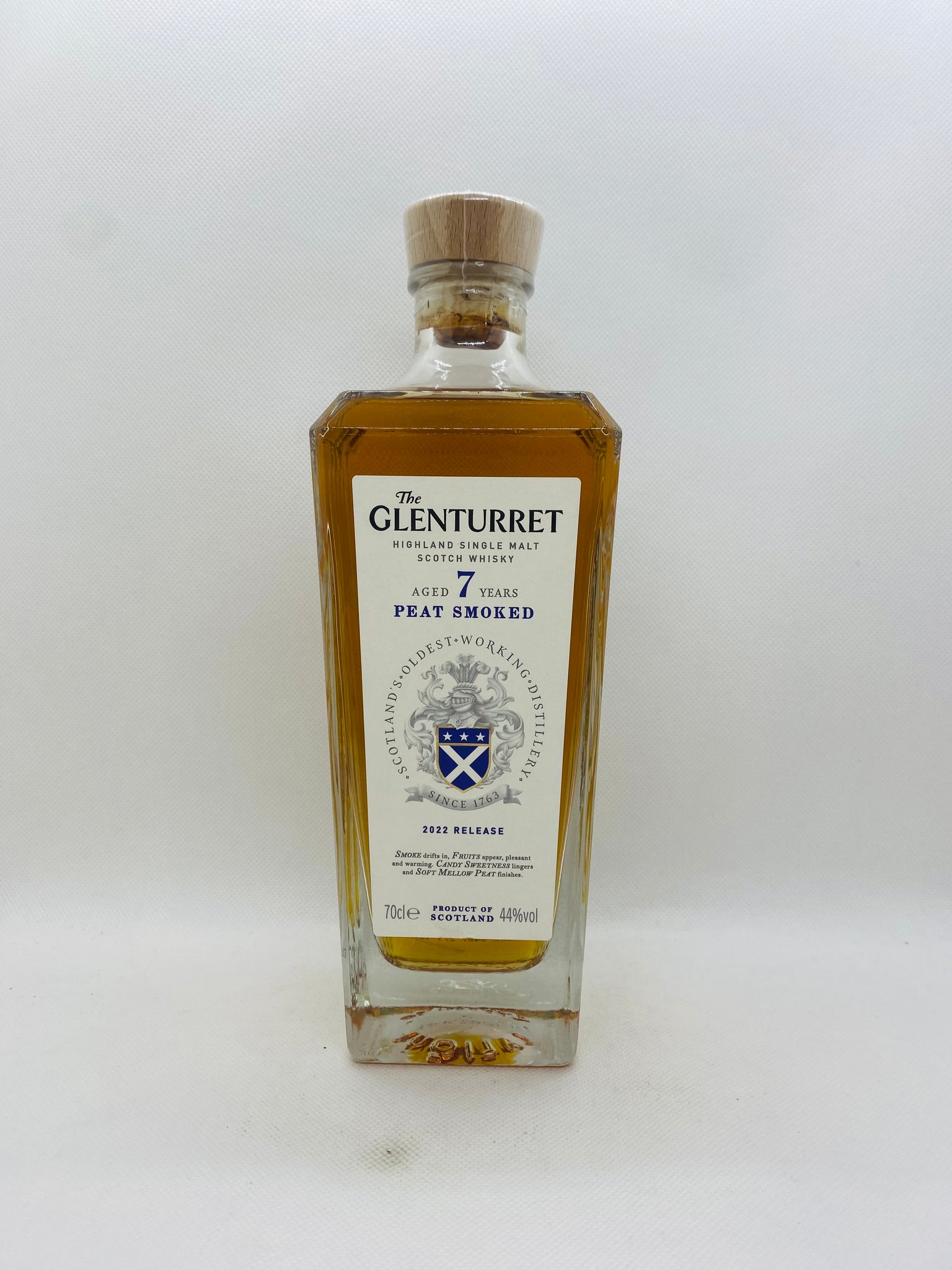 WHISKY GLENTURRET 7 ANS PEATED SMOKED 44° 70 CL